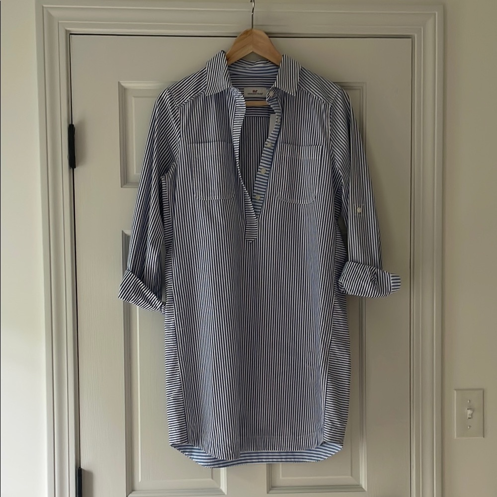 Vineyard Vines Blue and White Stripe Tunic Dress